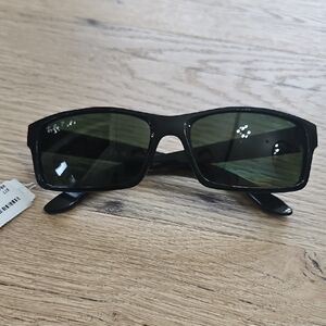 Ray-Ban Rectangle Black Sunglasses NWT Classic Style